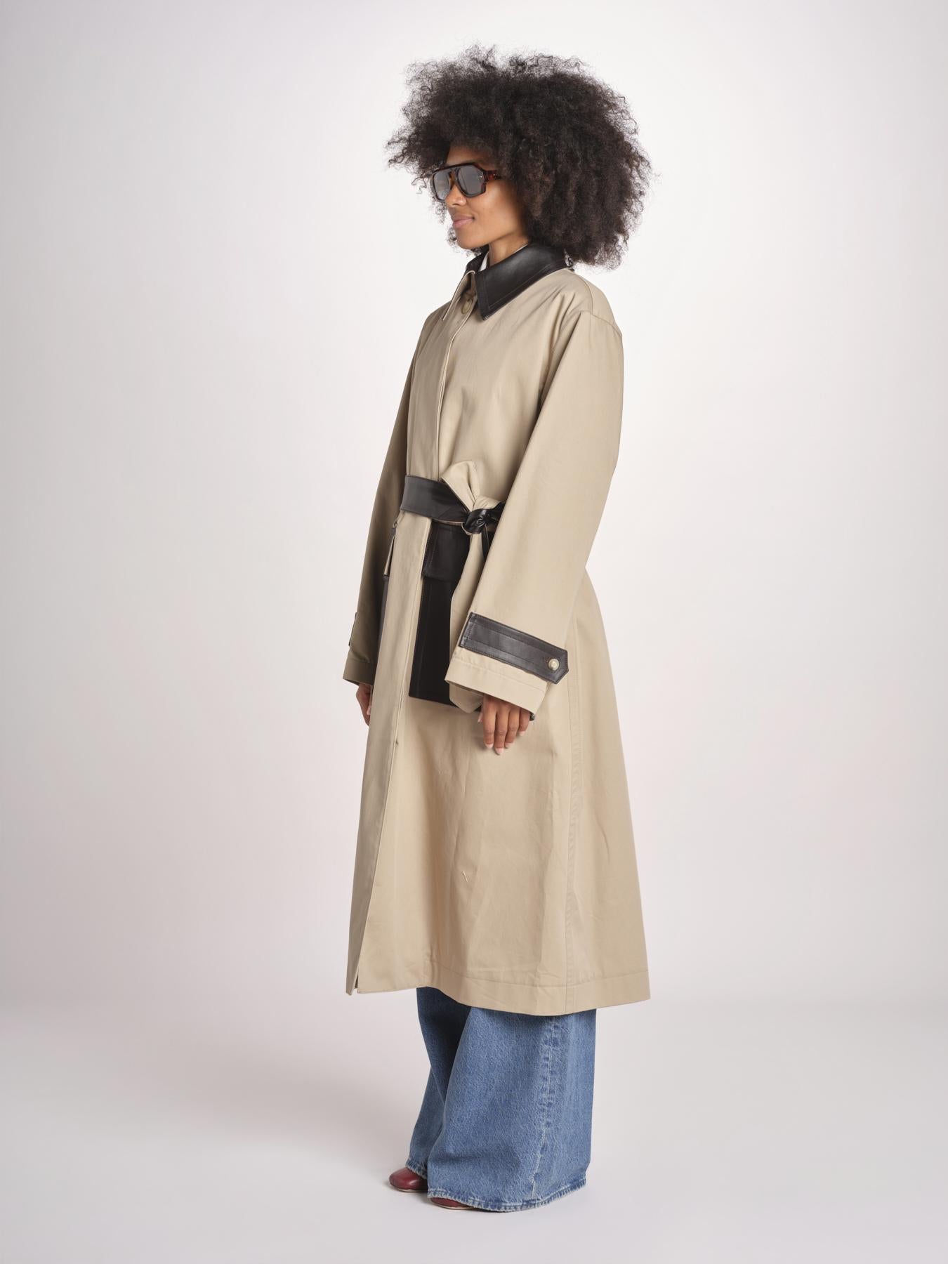 trench con tasche in pelle JF009690 DARK POWDER 1254 joseph 