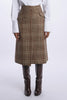 Longuette skirt with wales wrap