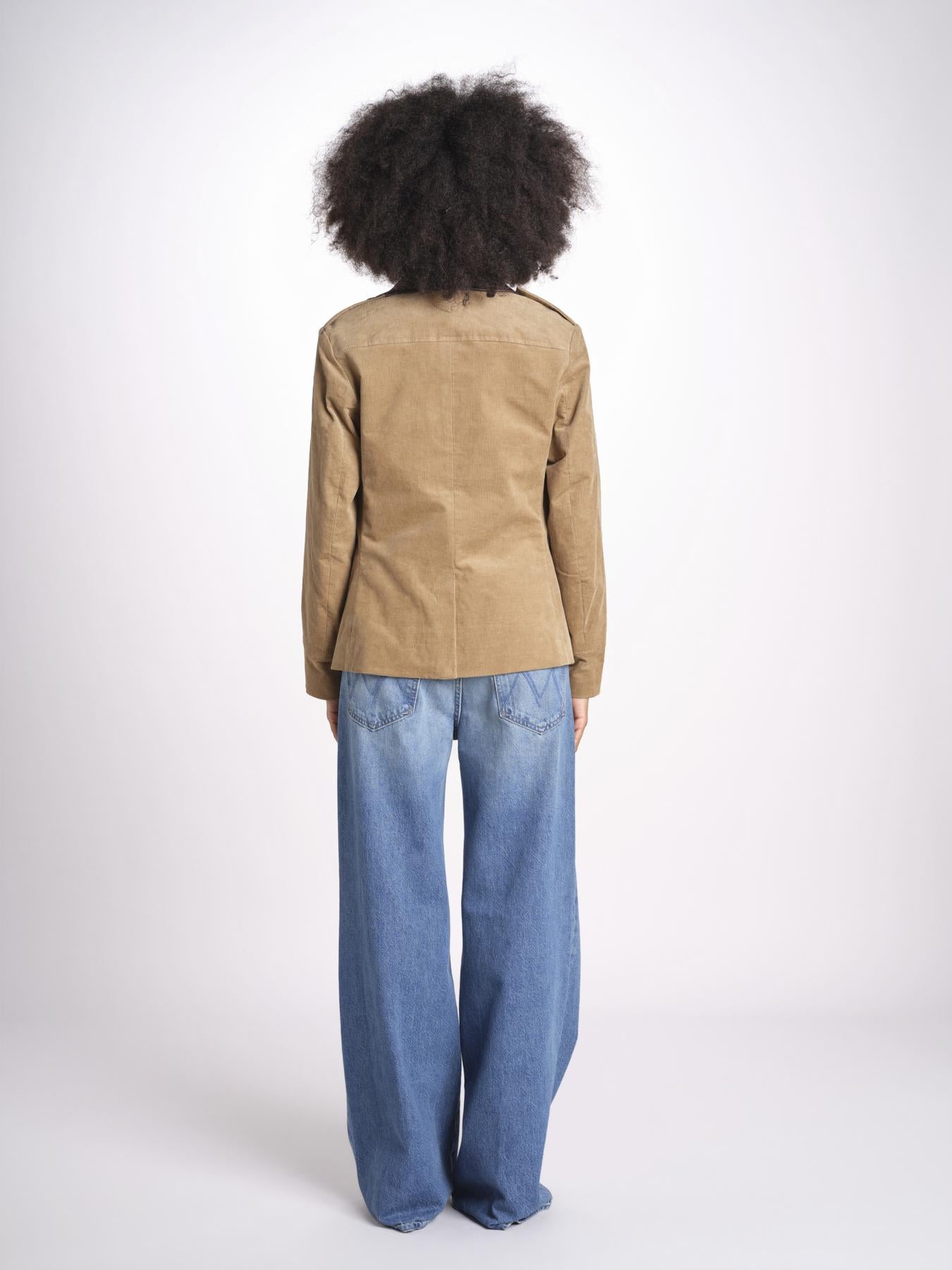 giacca in velluto con colletto in contrasto WWOW01738 COOKIE 267 zadig & voltaire 