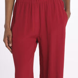 Pantalone con elastico 40805-412 LAMPONE federica tosi 