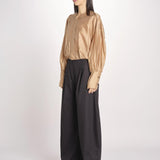 camicia in mussola con manica a sbuffo DIANA 4007 T0161 NUDE T0045 the latest 