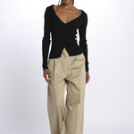 Cardigan GILI costine 5539106 BLACK herskind 