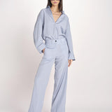 camicia maschile in popeline AMANDA AMD20 CELESTE nine in the morning 