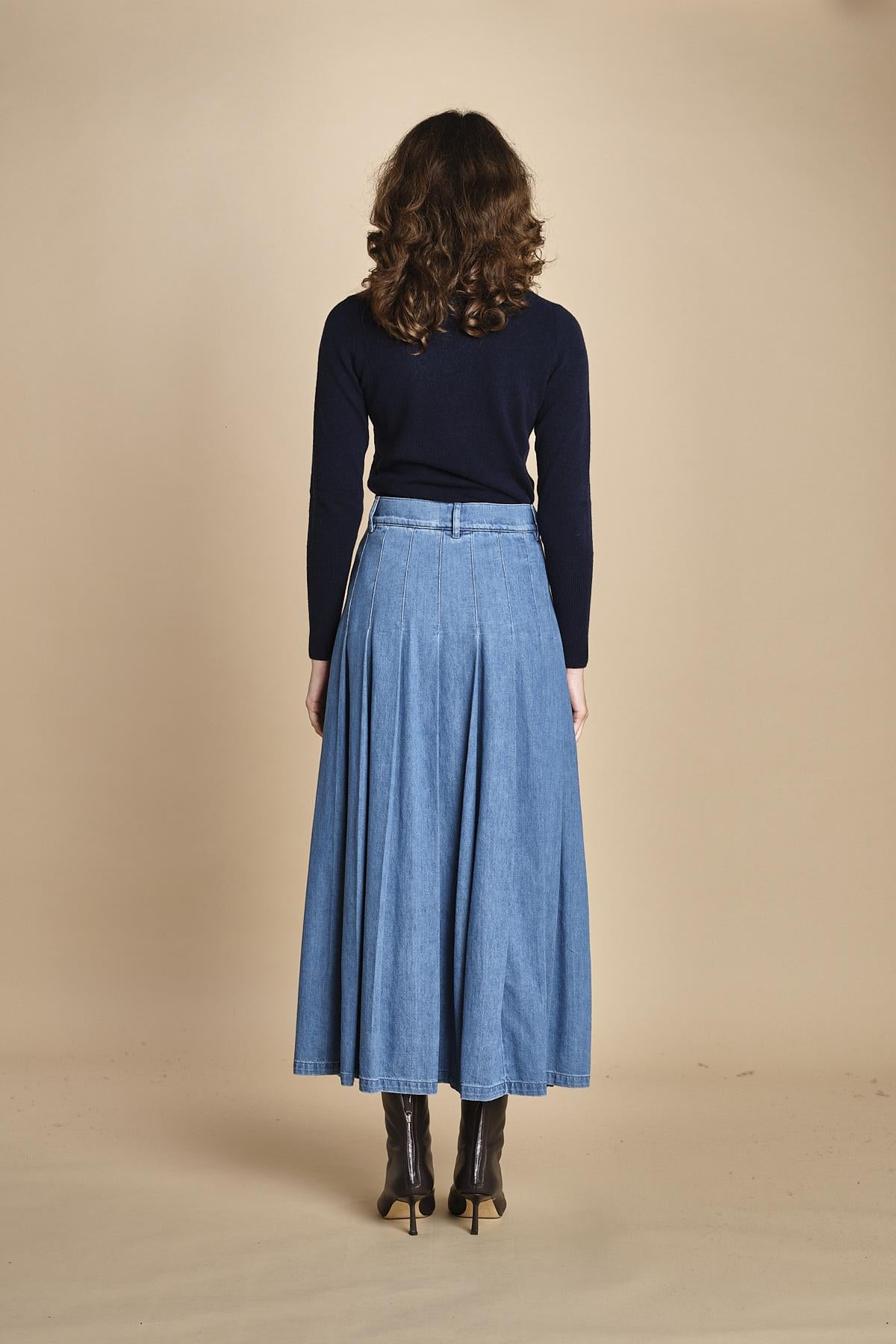 gonna lunga in denim OPUNZIA  2525106016600 002 weekend maxmara 