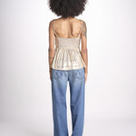 top spalline sottili arricciato sul seno WWCR01307 GOLD 700 zadig & voltaire 