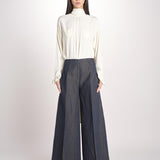 pantalone largo con nervature ORIANA 540 356 606 quelledue 