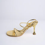 HELIX 90 sandalo in nappa spazzolata F849CFS GLD studio AMELIA 