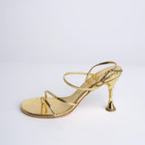 HELIX 90 sandalo in nappa spazzolata F849CFS GLD studio AMELIA 