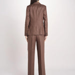 giacca in lino ad un bottone NALUT 2615041072600 037 CIOCCOLATO weekend maxmara 