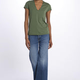 STORY CL tshirt scollo v JWTS02786 CORIANDER zadig & voltaire 