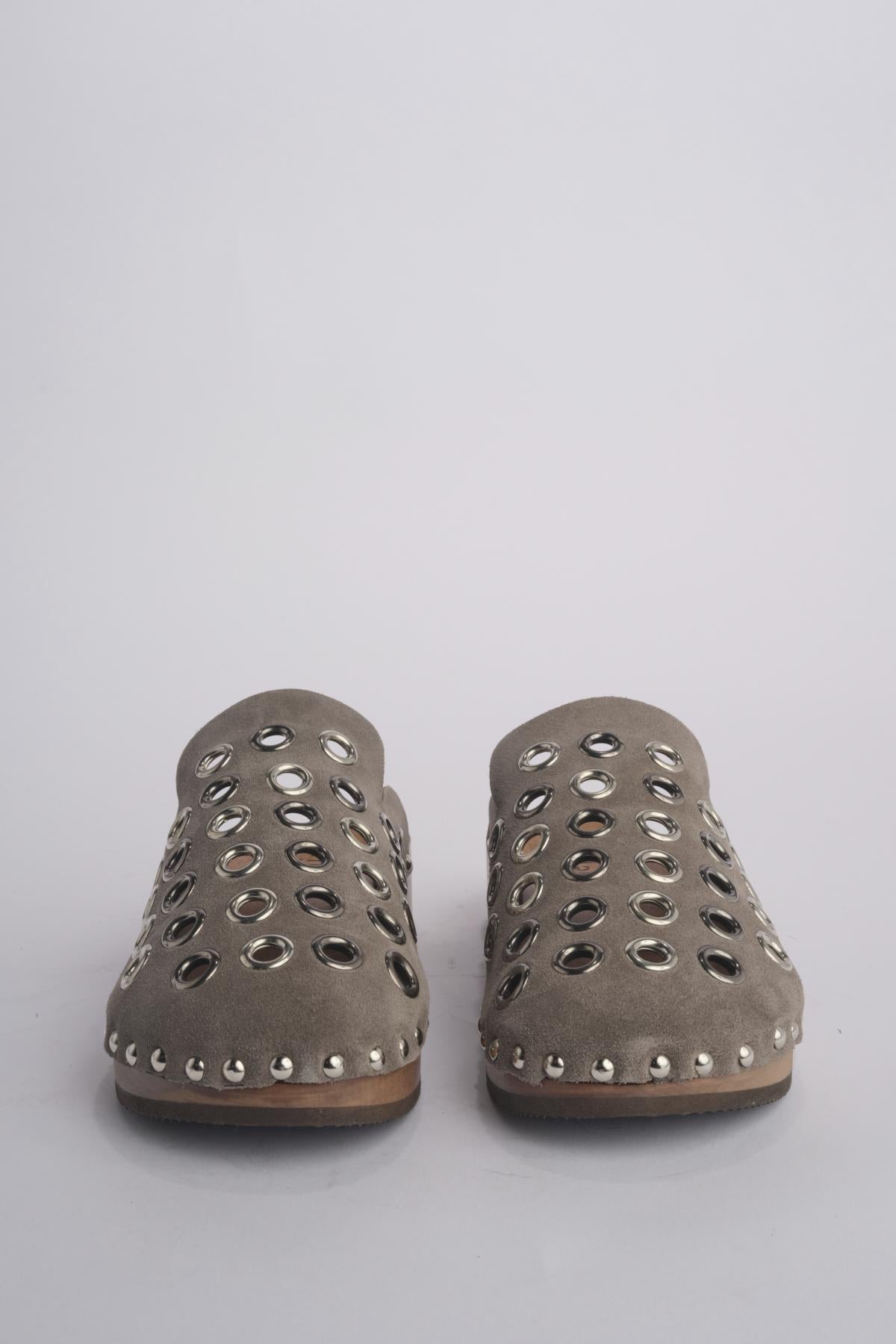 Zoccolo+borchie ROCK CLOGS 2 GREY jejia 