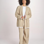 blazer over in lino L061-3640-1231 NOCCIOLA n21 