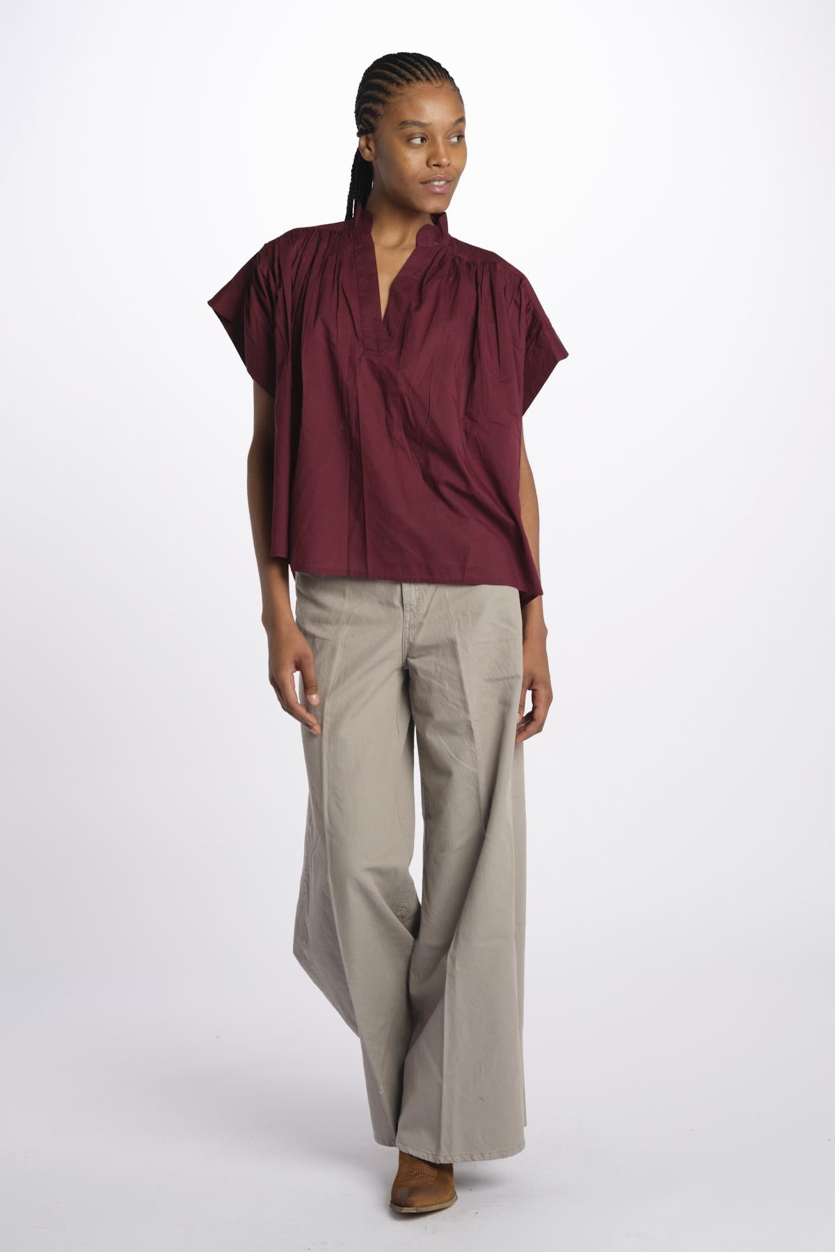 Camicia CORY m/c voille CORY BORDEAUX vanessa bruno 