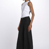 Pantalone GRACE taschina misto lino zampa GRACE TMLS06 099 ps don't forget me 