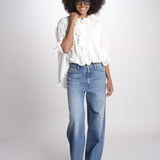 camicia con rouge POEMA SH005 ECRU laurence bras 