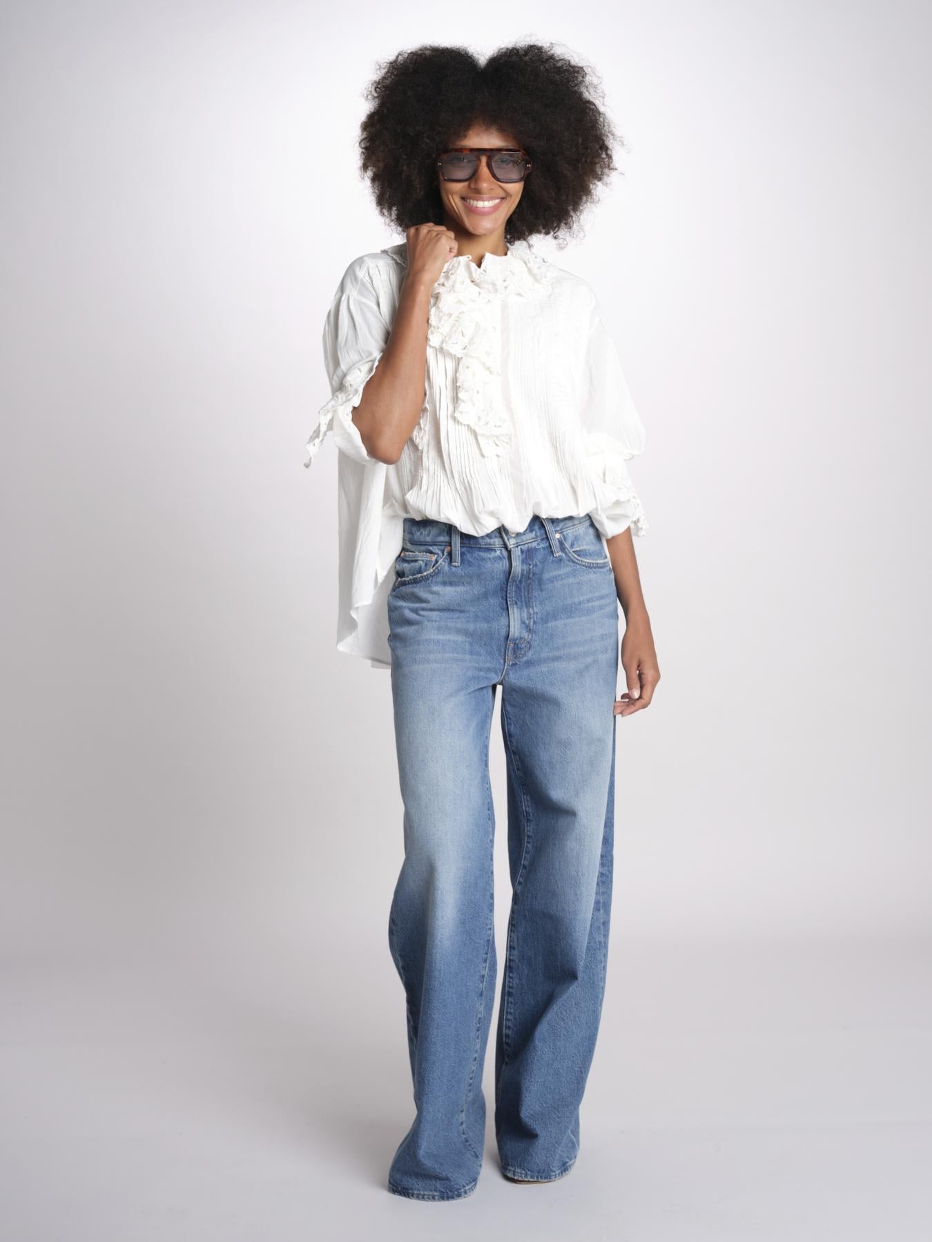 camicia con rouge POEMA SH005 ECRU laurence bras 