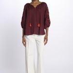 benaras soleil BE24912BURGUNDY ORANGE