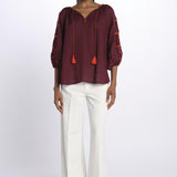 benaras soleil BE24912BURGUNDY ORANGE