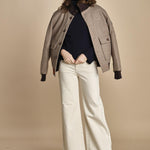 denim over FLEURE WF GREIGE fam 