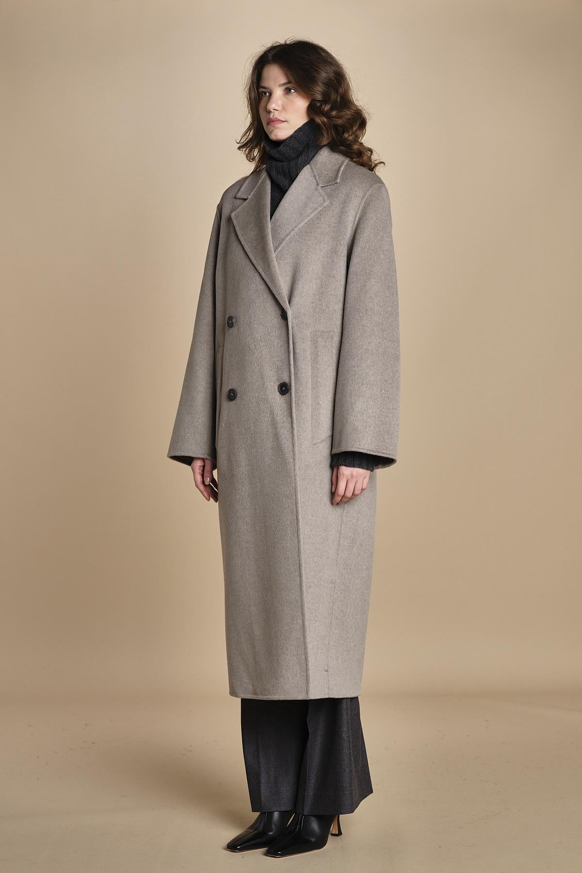 CLARA cappotto doppiopetto IO1111105 BE457 ivy oak 