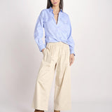 pantalone con elastico in popeline GOLFO 2615131102600 001 BEIGE weekend maxmara 