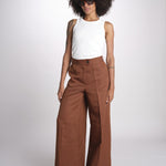 pantalone over PIERA ANN IO115208 DARK TOBACCO BR206 ivy oak 