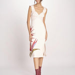 abito con impunture e fiore STRELITZIA SAND 349090 STRELITZIA farm rio 