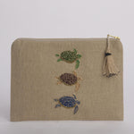 3 TARTARUGHE pochette grande P0756 BE benaras soleil 