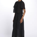 INGRID camicia cropped ricamata B0406 BL louise misha 