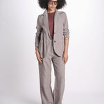 blazer due bottoni in lino LIVI STRUCURELINEN DOVE GREY true avenue 