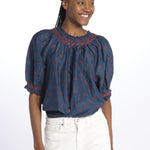 Camicia LINDI stampata punto smole 6499269 INDIGO m.a.b.e. 