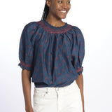 Camicia LINDI stampata punto smole 6499269 INDIGO m.a.b.e. 