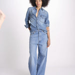 camicia texana in denim NTEX KT001 D450 fortela 