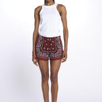 BANDADA SHORT con passamaneria BANDANA SHORT BORDEAUX orsina 