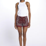 BANDADA SHORT con passamaneria BANDANA SHORT BORDEAUX orsina 