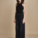 79% COTONE 14% LYOCELL 6%ELASTOMULTIESTERE 1% ELASTANE SERENA XJN02 BLACK DENIM STRETCH ps don't forget me 