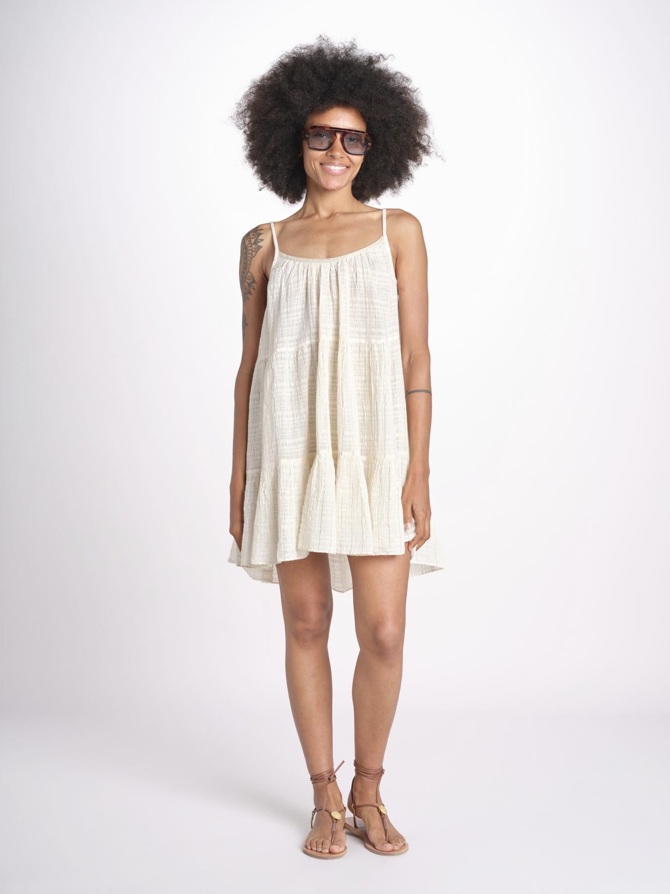 mini abito con spallina MIRABELA MINI WHITE christianzen 