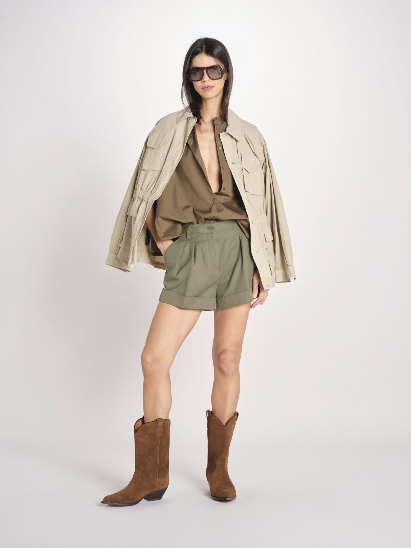 bermuda con risvolto 0222 85260 MILITARE aspesi 