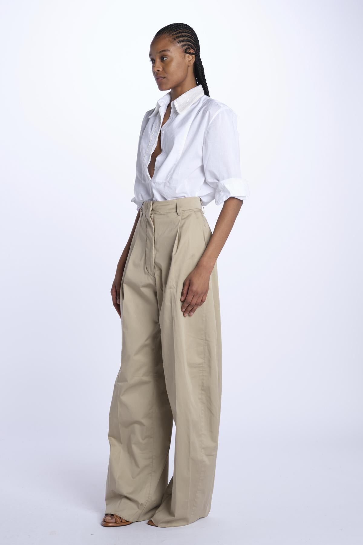 Pantalone BILLIE pinces over BILLIE 3111 SAND the latest 