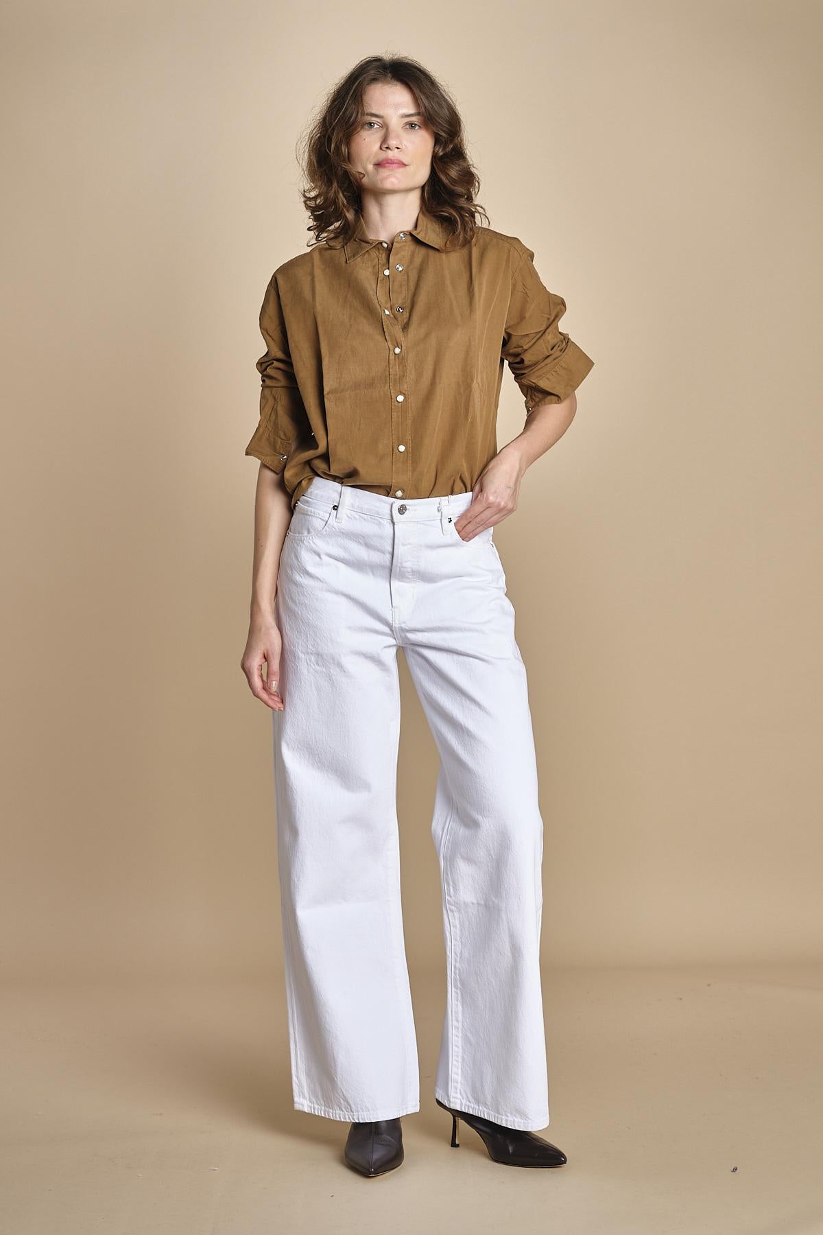 CINEMA camicia con automatici BECH605 MOCHA hartford 