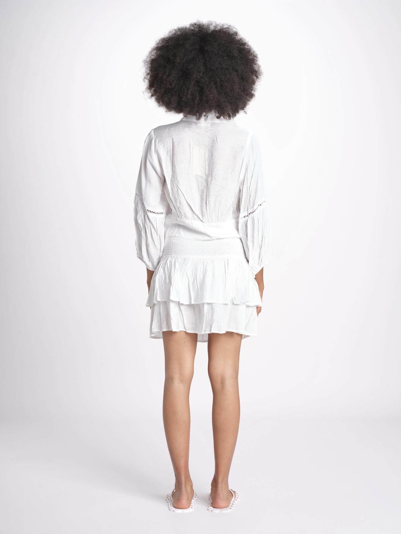 camicia con nodo MARIABL BLANC laraethnics 