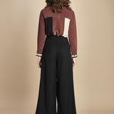 pantalone con sfondo piega BL_1779P BLACK bodice 