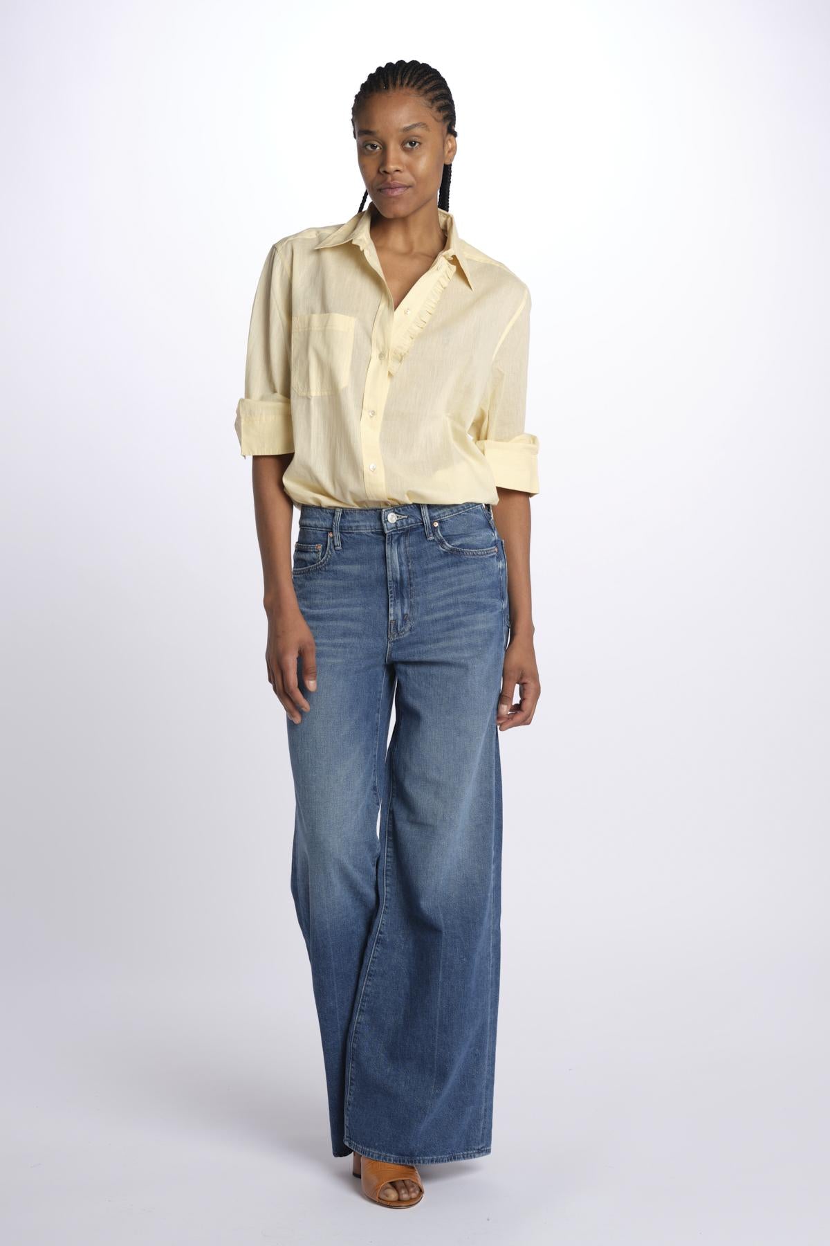 Camicia ANGELO con rouches ANGELO1TEE CREAM antik batik 
