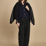 cardigan tre bottoni MIL4A24 25030 BLU milaura 