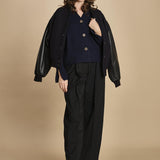 cardigan tre bottoni MIL4A24 25030 BLU milaura 