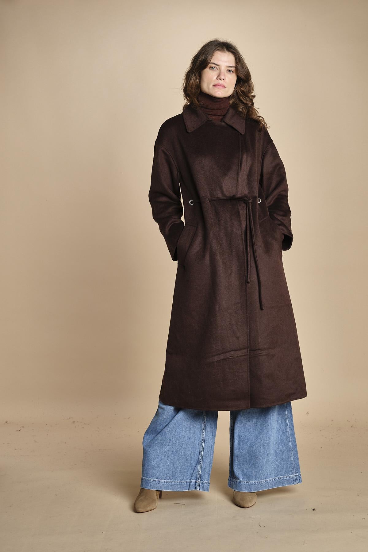 cappotto double con cintura KATE CHOCOLAT ba&sh 