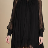 DOLLY MINIABITO IN VOILLE DOLLY BLACK mes demoiselles 