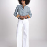 camicia a righe con collo guru MICA5630 BV milaura 