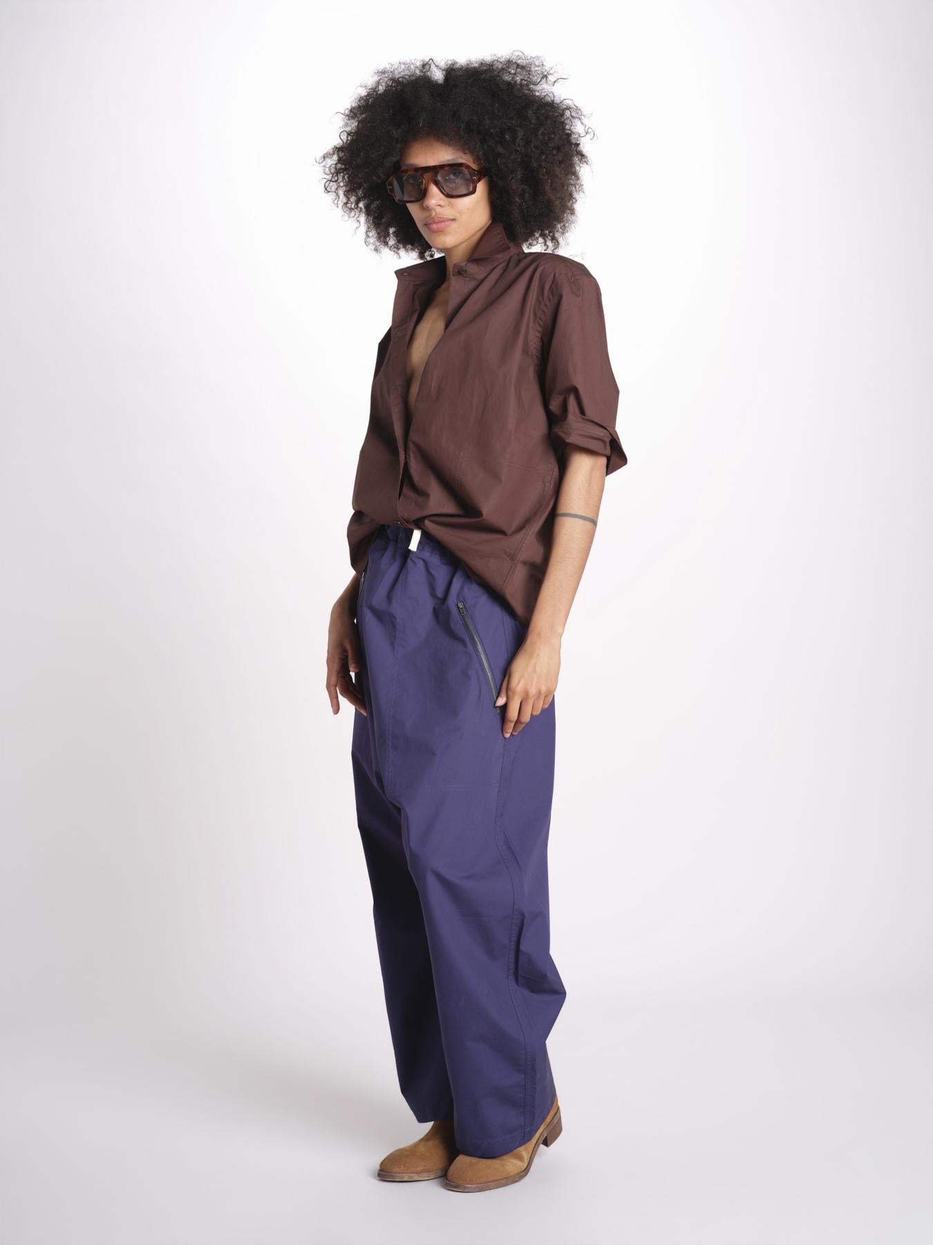 pantalone zip over in nylon PACK EBONY sofie d'hoore 