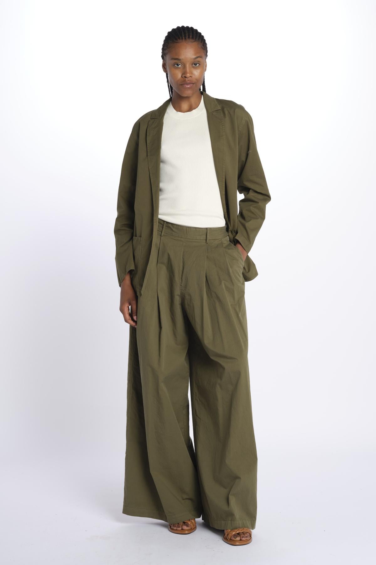 Pantalone pinces con elastico 7204 21618 750 pomandère 